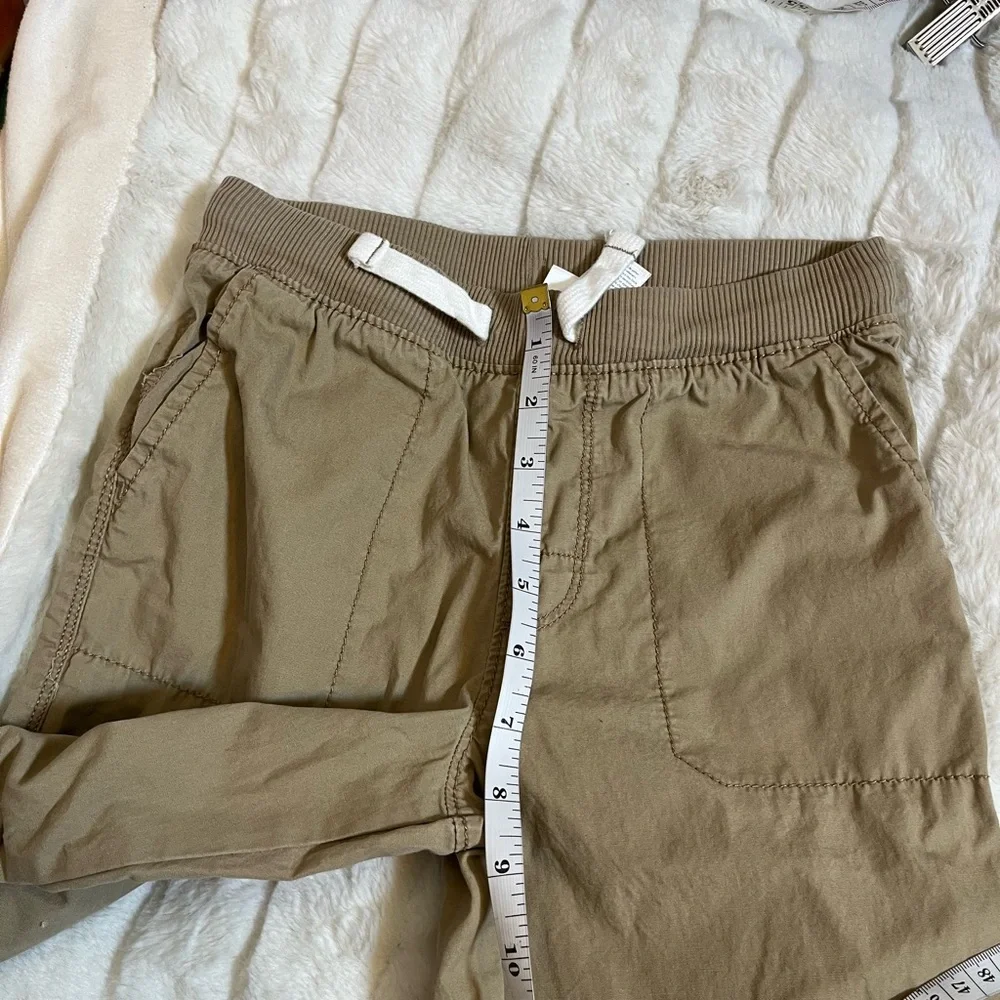 Carters Kids 7 Khaki Utility Straight Classic Simple Pants Pull On Comfy Spring